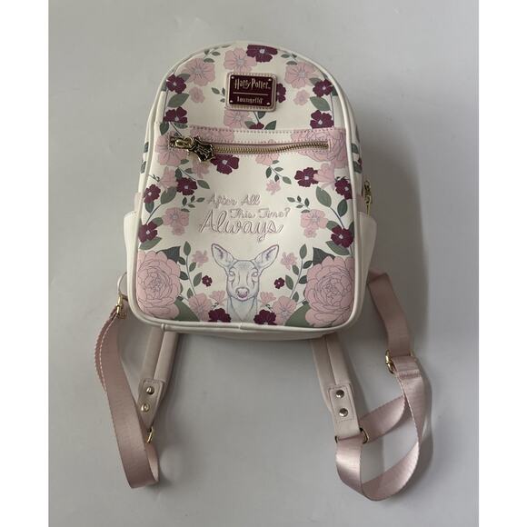 Loungefly Harry Potter After All This Time Always Deer Mini Backpack Embroidered - Picture 1 of 14